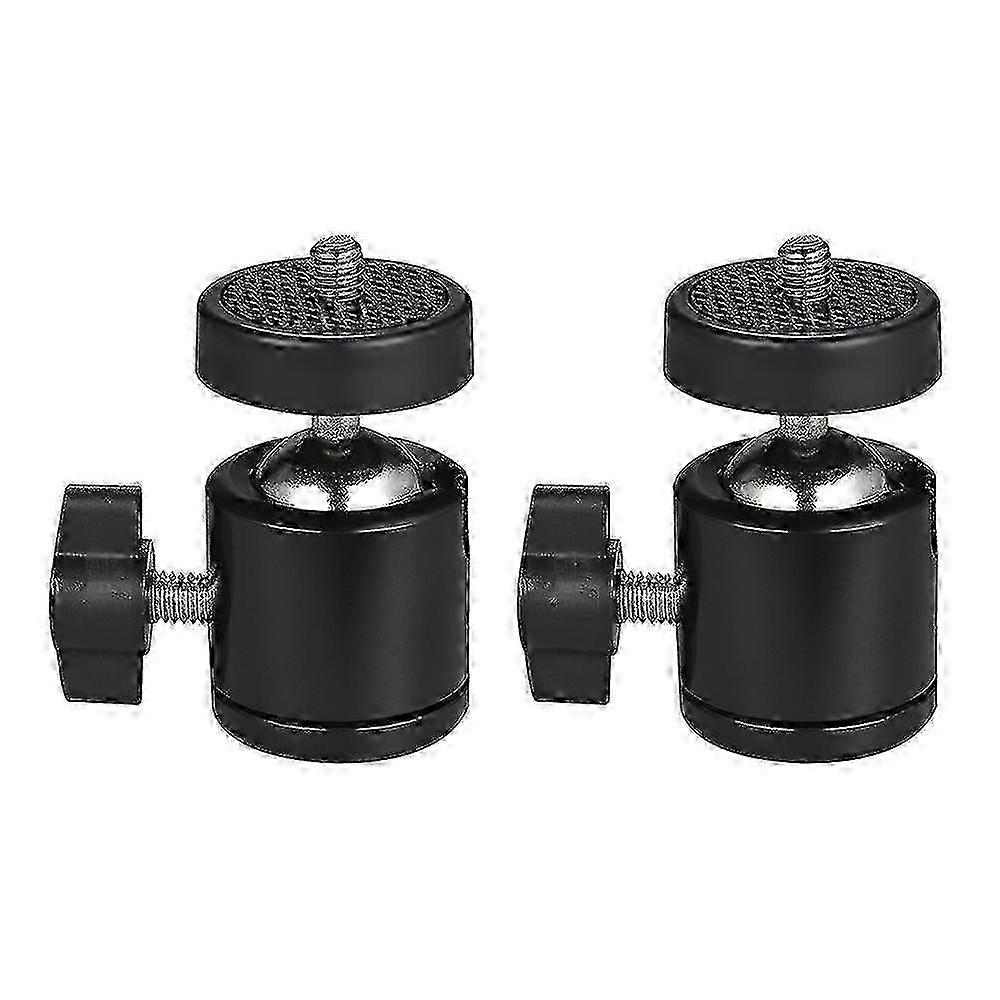 2pcs 360 Degree Rotating Swivel Mini Tripod Ball Head With 1/4" Screw Thread Base Mount For Dlsr Camera Camcorder Led Light Bracket f26 2025