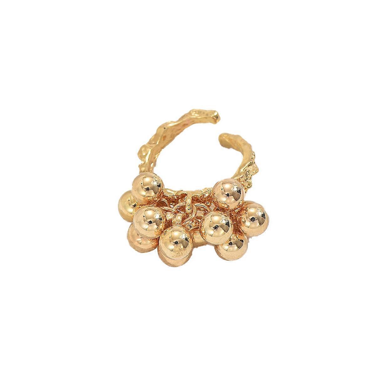 Ring, 2025 Fashion Accessory Geometric Exaggerated Metal Design Versatile Open Adjustable