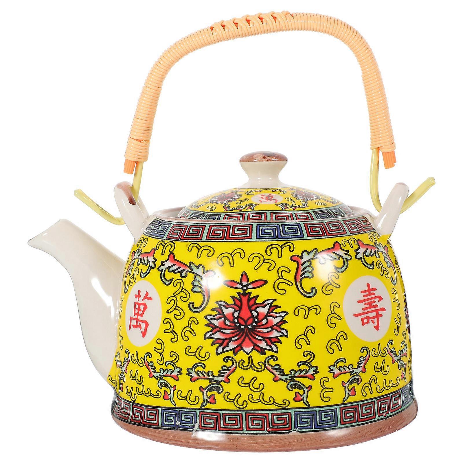 Porcelain Teapot Ceramic with Handle for Tea At Home