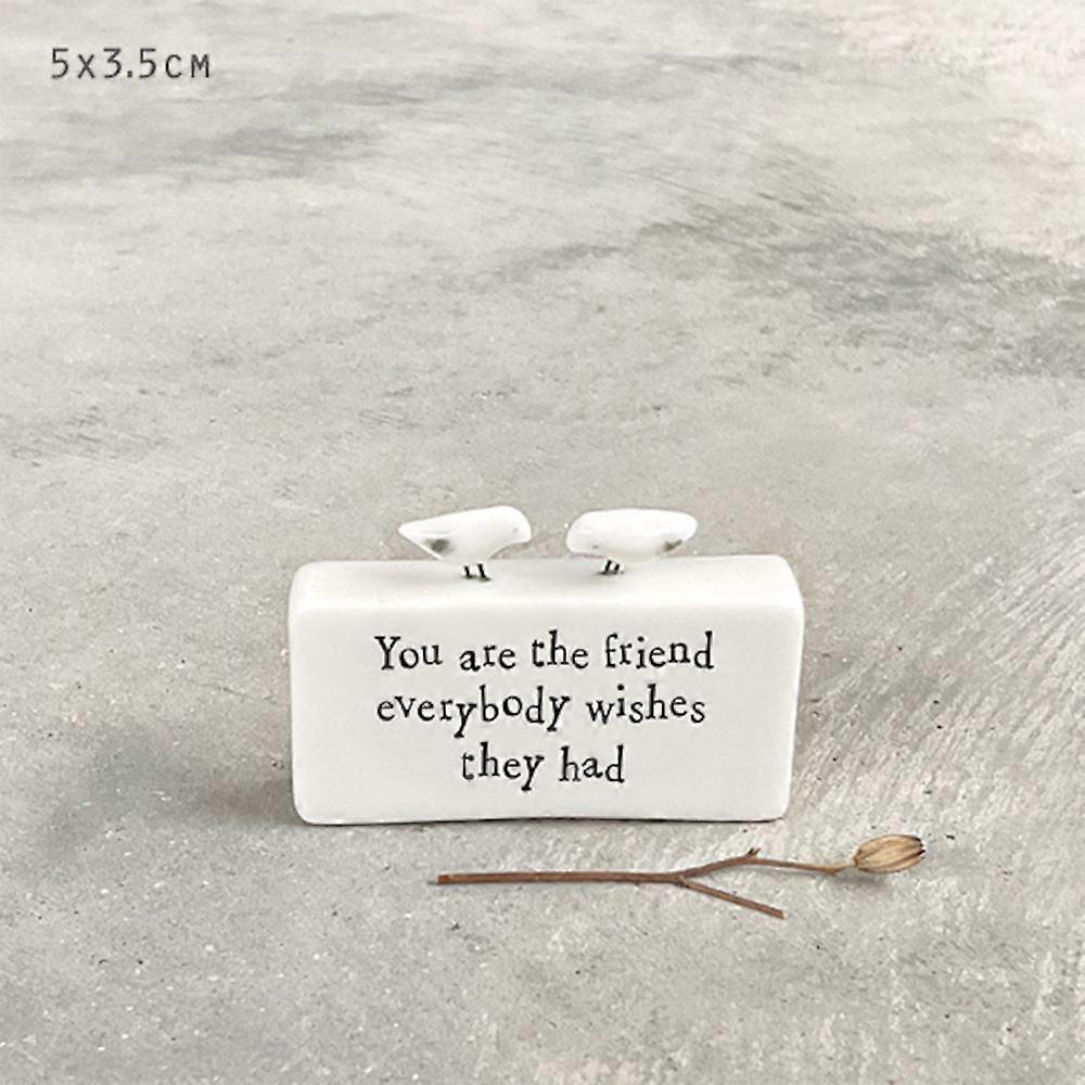 Porcelain scene-You are the friend