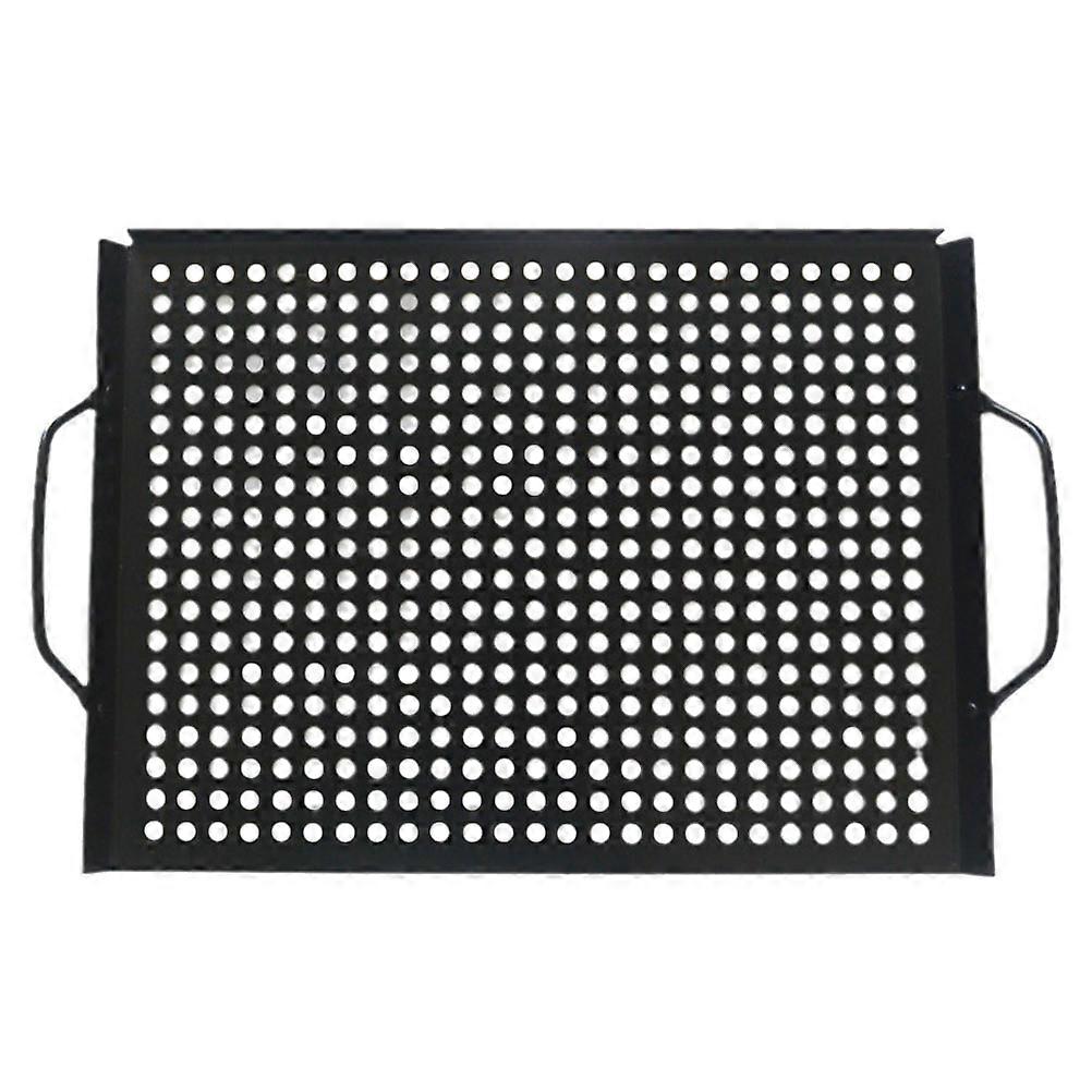 Outdoor Grill Pan Iron Material Rectangular Barbecue Grill Pan for Camping