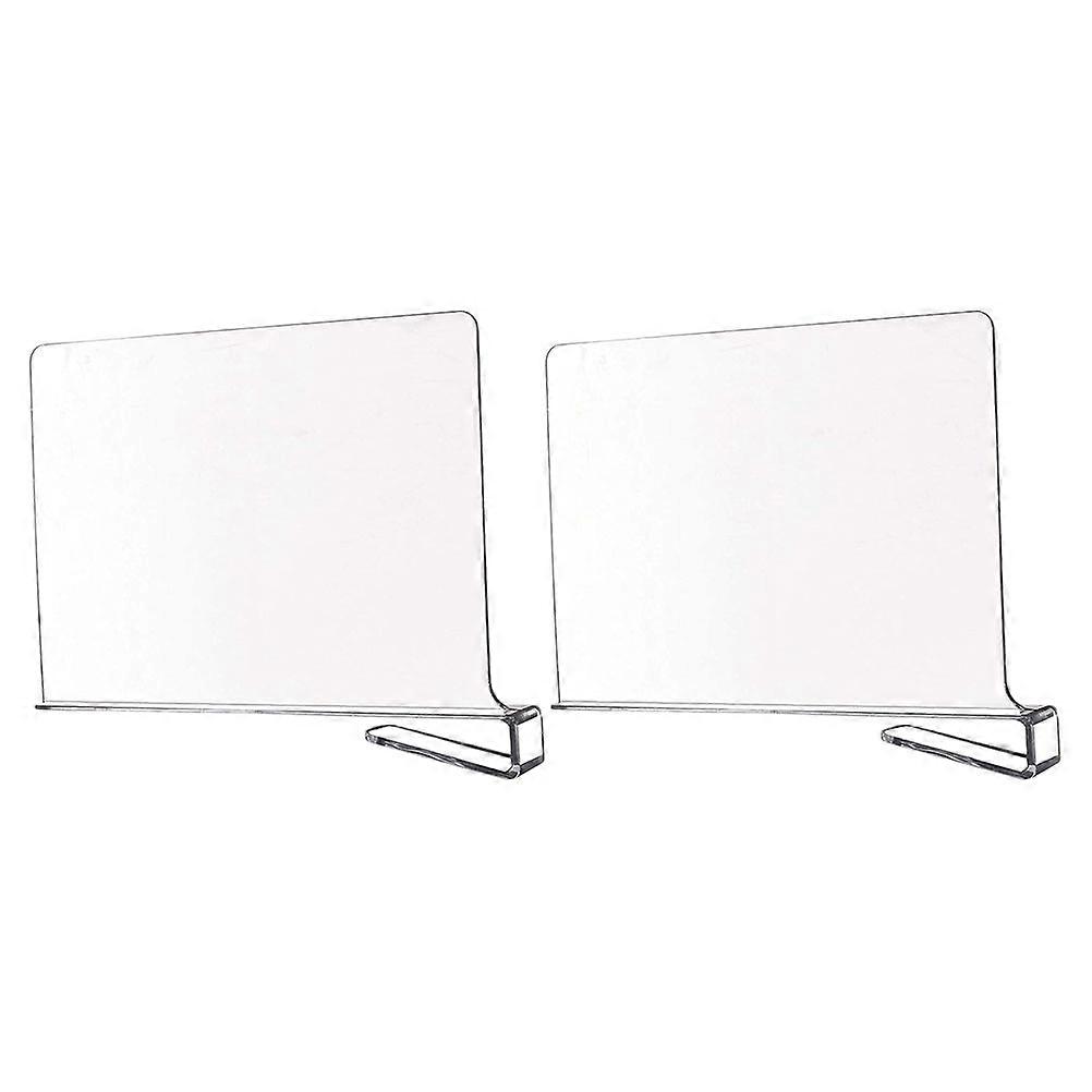 Transparent Acrylic Household Cabinet Divider for Organization 2Pcs