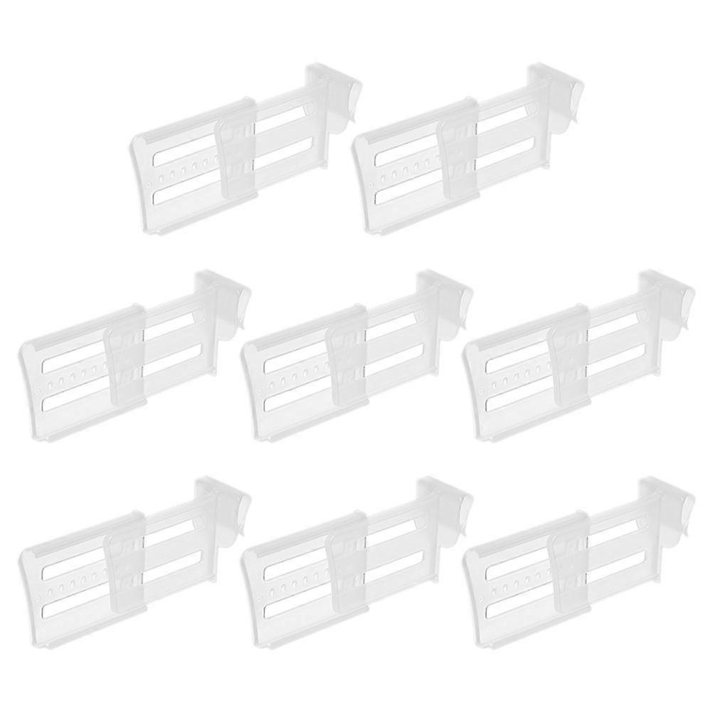 Fridge Drawer Divider Transparent Expandable Partitions for Refrigerator 40Pcs