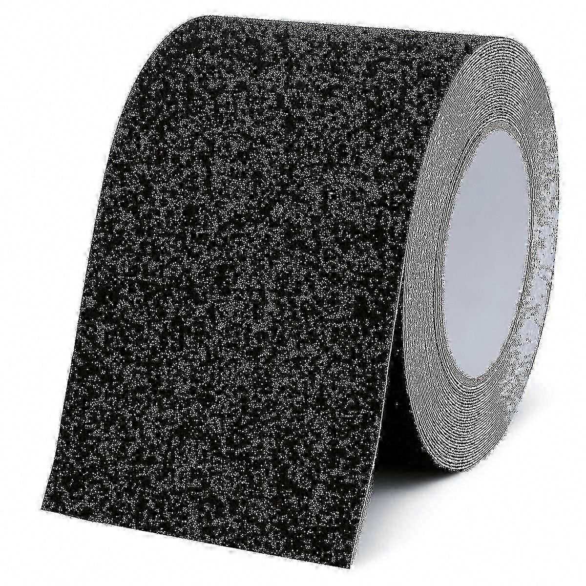 شريط مقاوم للماء مضاد للانزلاق 10 سم × 10 م ، شريط احتكاك من أكسيد الألومنيوم بلوري لتدابير السلامة ، شريط قبضة مضاد للسقوط