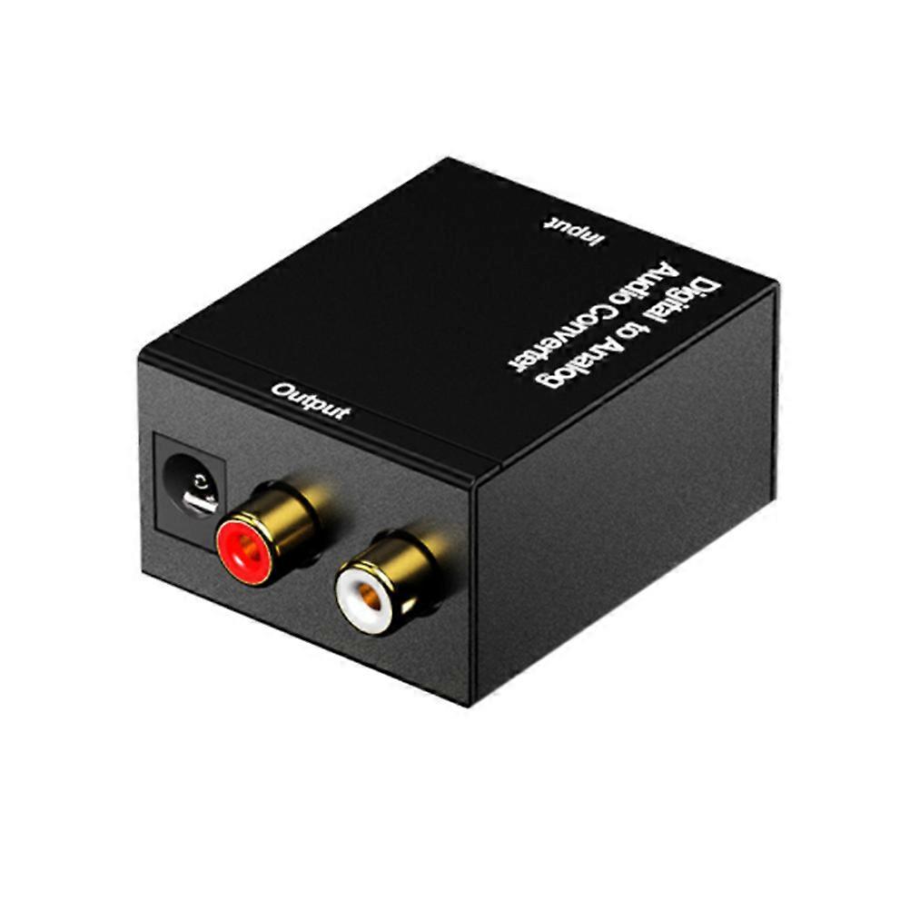 Digital to Analog Converter Audio Box Audio Equipment Home Audio Setup Black for 1 Set