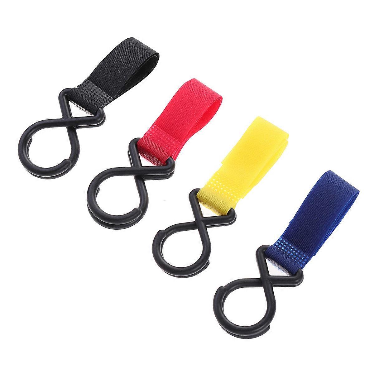 Hand Pushcart Hanging Hook Multifunction Stroller Hook with 4Pcs Quantifier