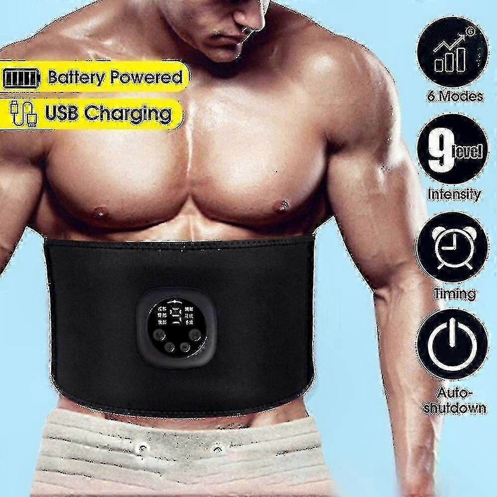 Ceinture de tonification abdominale avec stimulation musculaire - 6 modes pour brûler les graisses et commodité rechargeable
