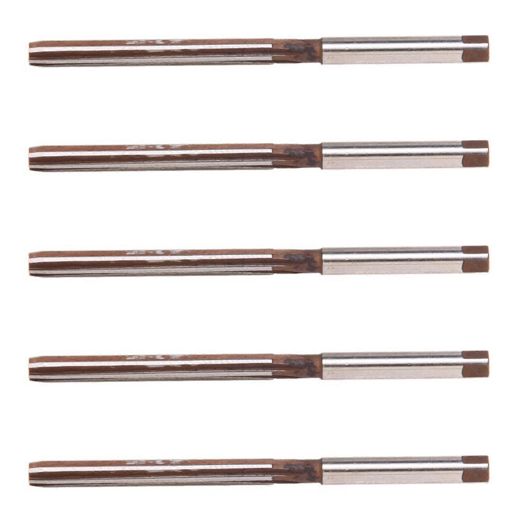 5X High Speed Steel Straight Shank 5mm 6-Flute Hand Reamer 3.3" Length
