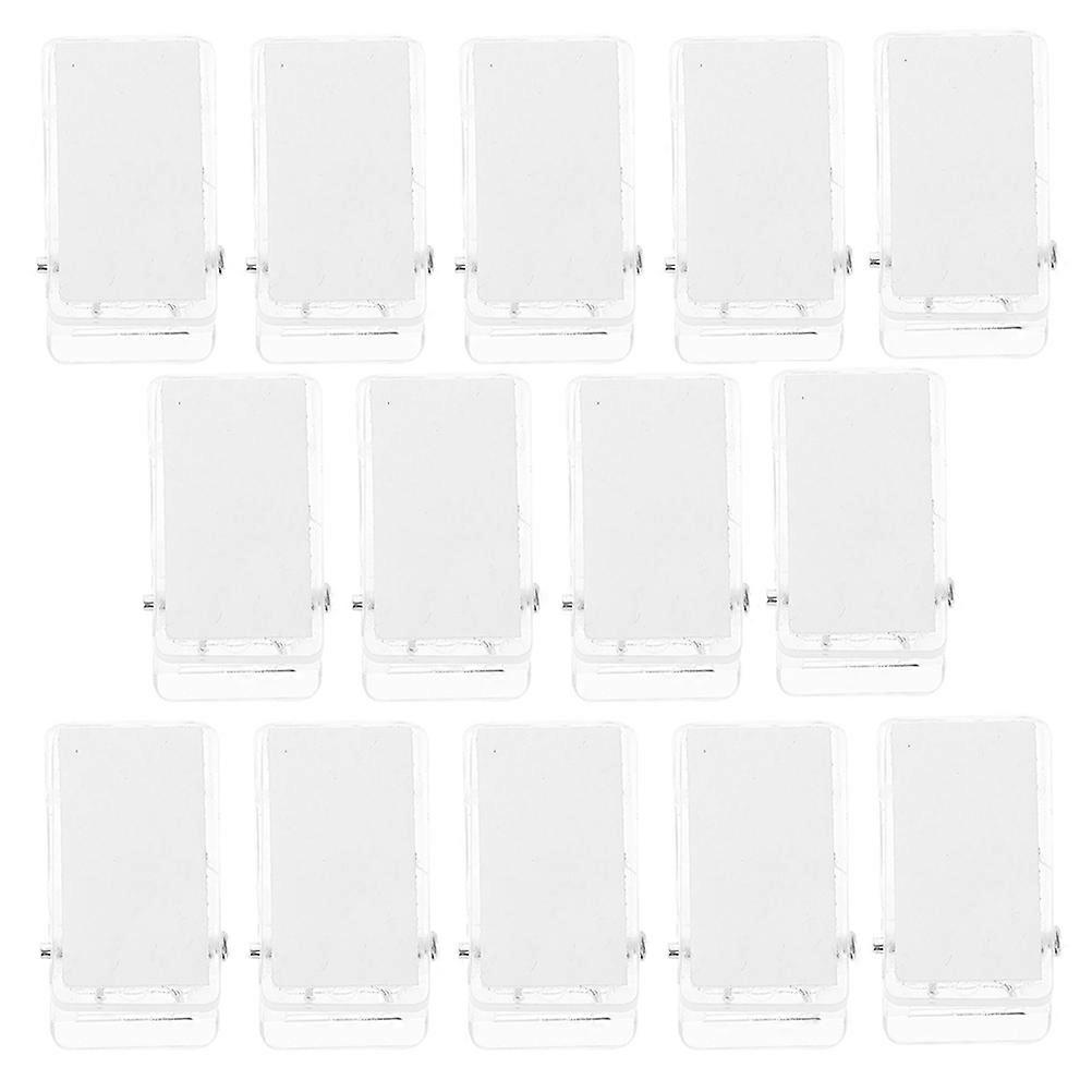 Chest Card Clip Adhesive Badge Clips for Daily Use 40Pcs Plastic Spring Clips
