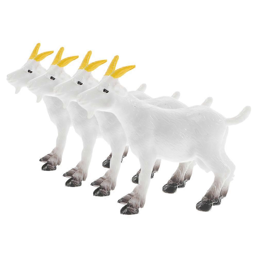 Animal Goat Model PVC Miniature Simulation Ornaments for Desktop Decor 20Pcs