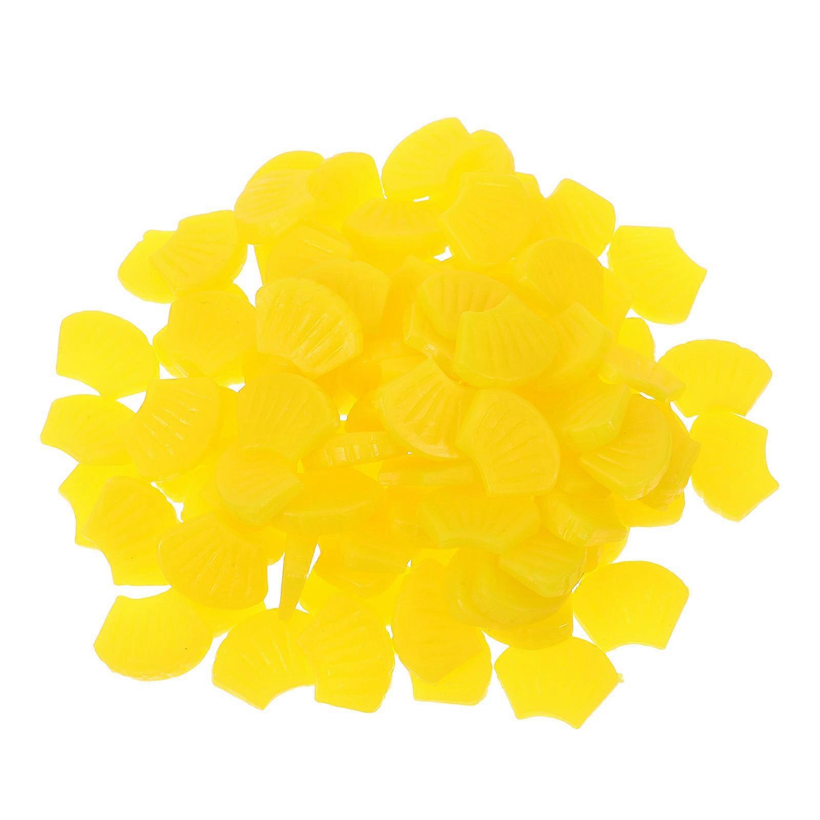 Realistic Artificial Pineapple Slices for Decor 400Pcs Miniature Fruit Props
