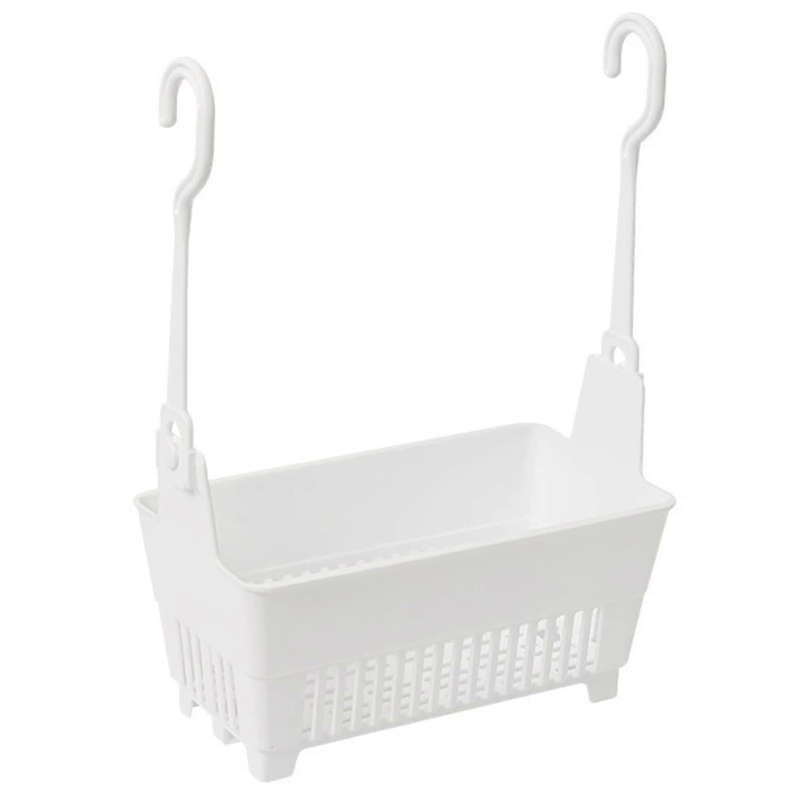 Storage Basket With Hanging Hook, Multifunctional Container for Kitchen, Bathroom, and Toilet, Durable Plastic, Space-Saving Design