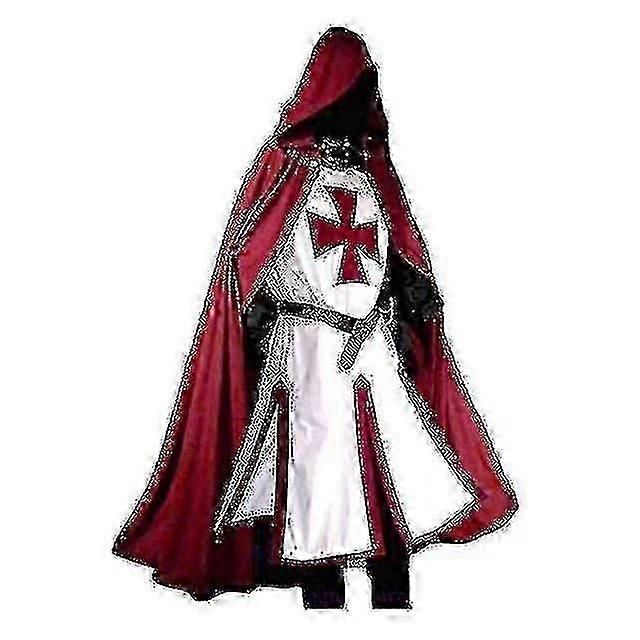 Mens Medieval Crusader Knights Templar Costume Ta