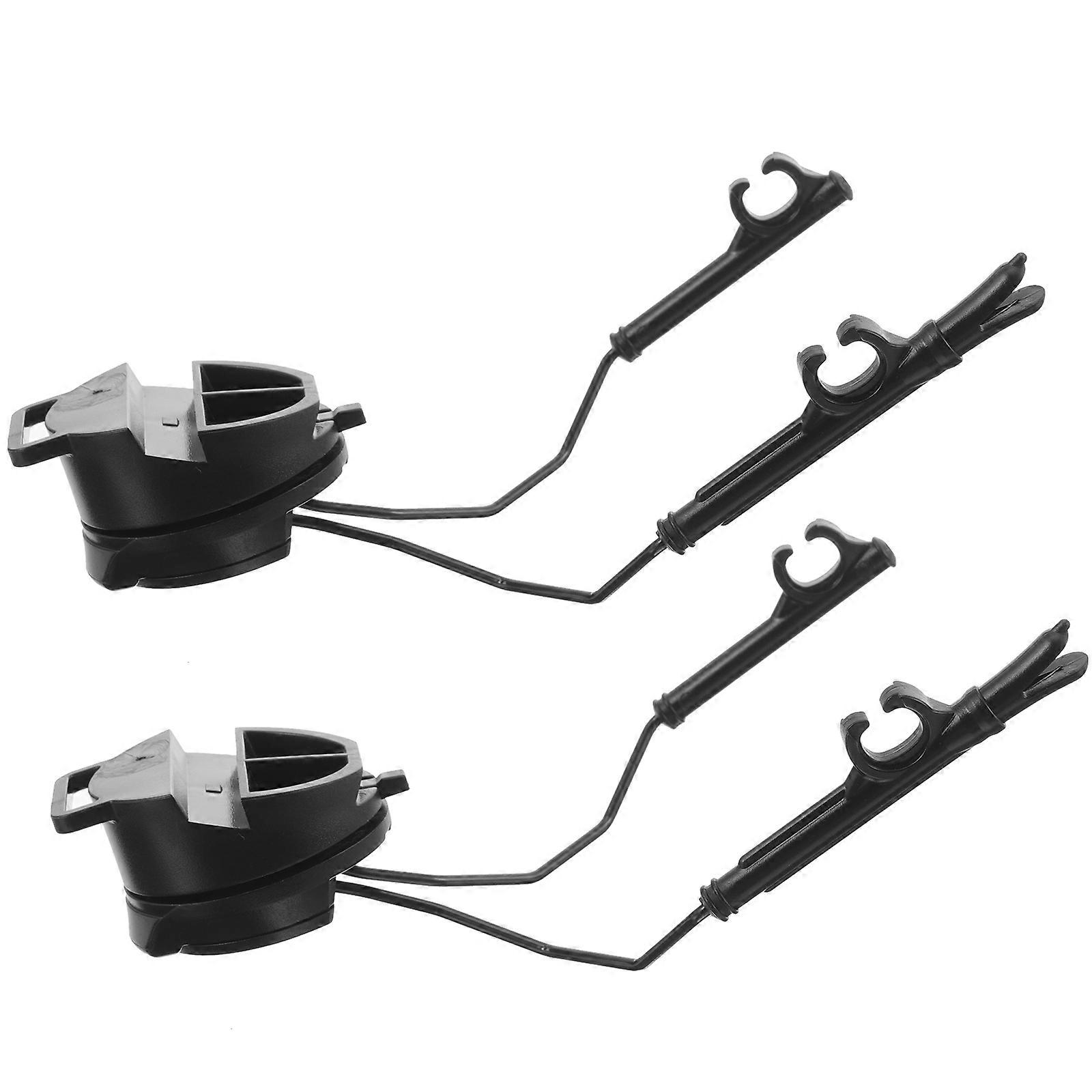 Black Daily Use Adapter Professional Rail for Headphone Holder 4Pairs