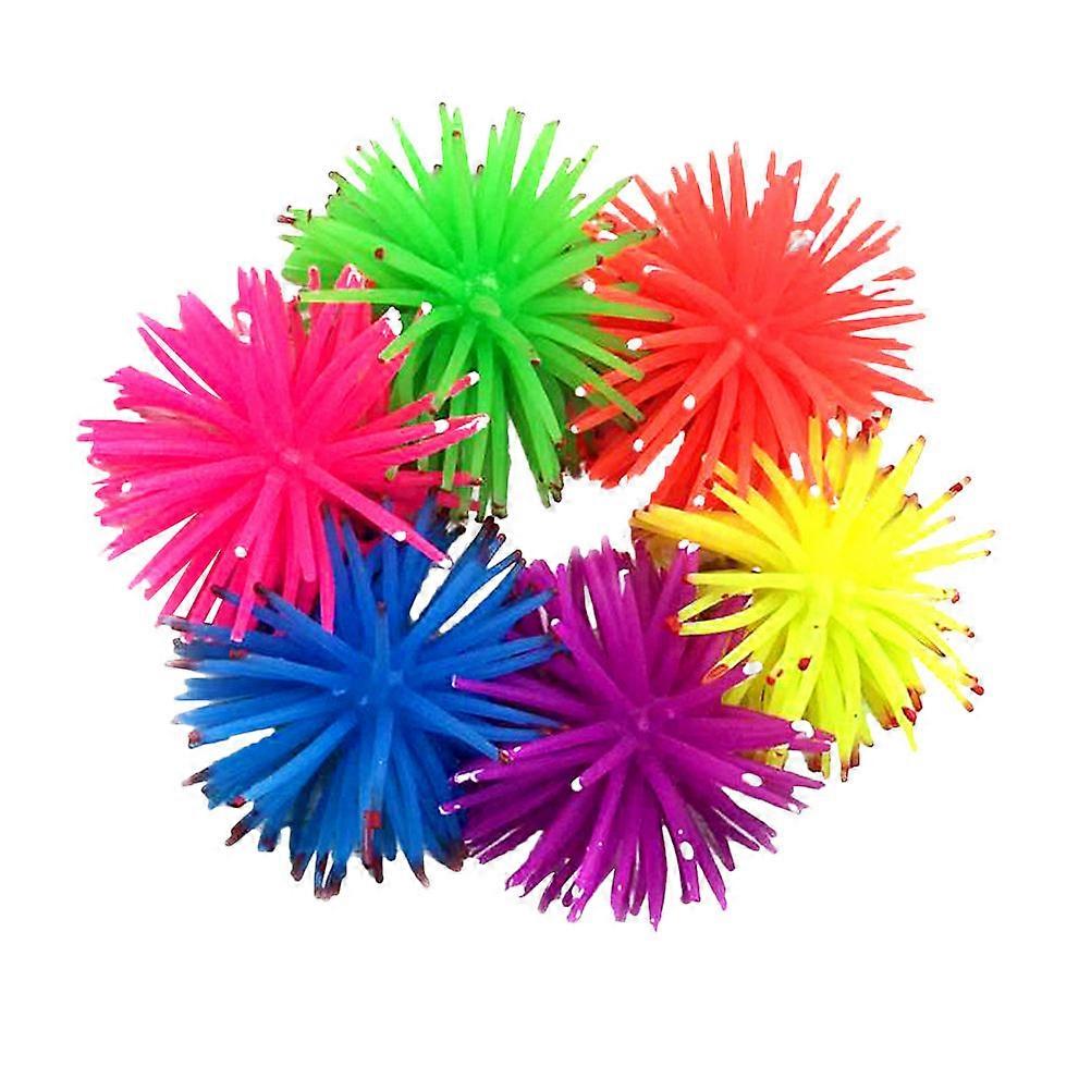 Artificial Aquarium Ornaments Rubber Sea Urchins for Simulation Decor 18Pcs