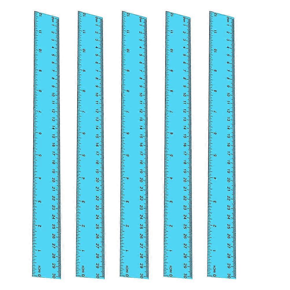 Plastic Straight Rulers Measuring Tools 10Pcs for Students and Artists