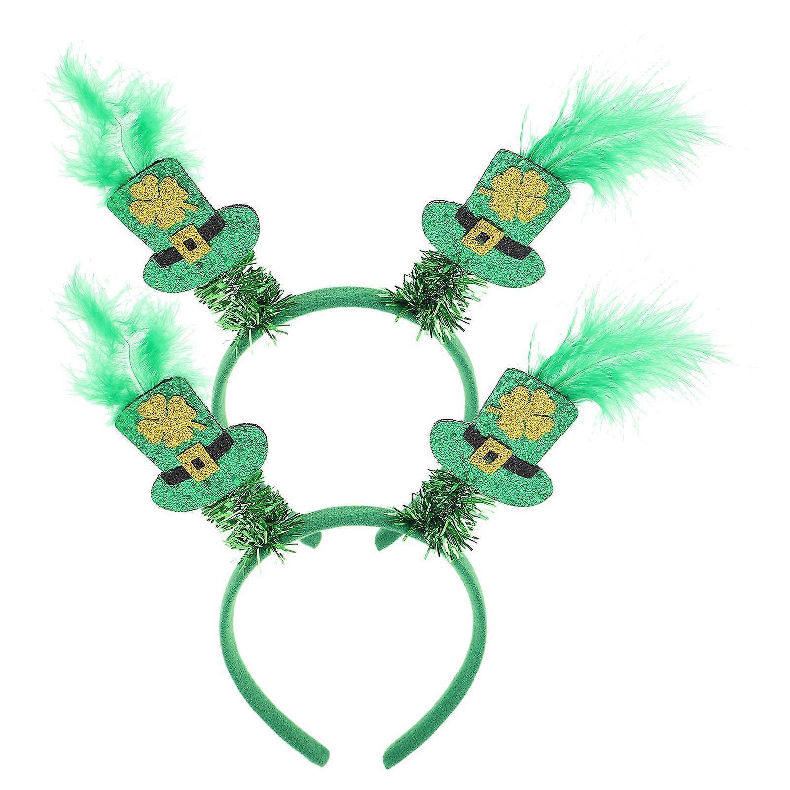 Irish Shamrock Headband for St Patricks Day Party Decoration 8Pcs Set