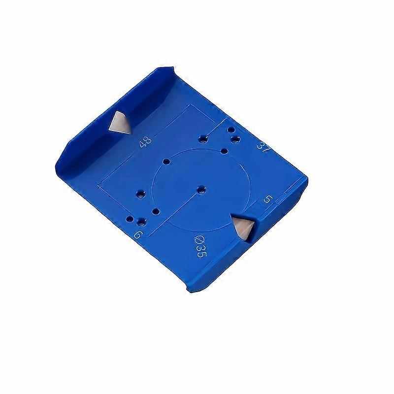 1pc Plastic Hinge Drilling Guide, Cabinet Door Installation Positioning Tool, Woodworking Punch Locator for Hinge Mounting