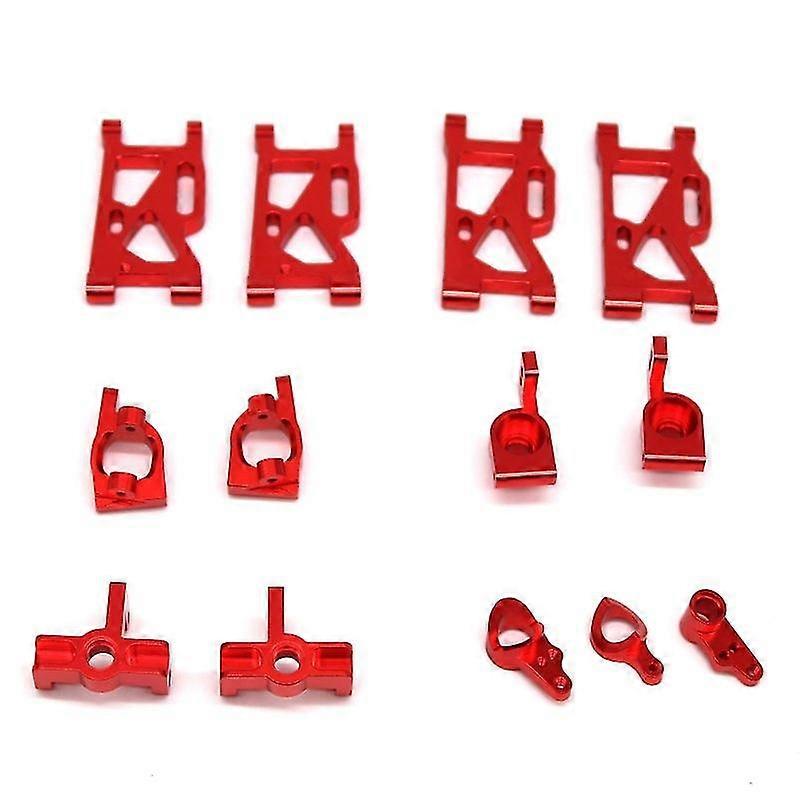2025 13Pcs/set Metal Front Rear Wheel Seat Base C Swing Arm Steering Clutch Component for WLtoys 144001 1