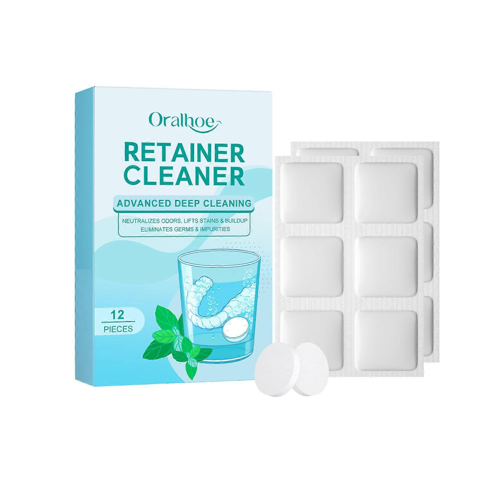 Comprimés effervescents nettoyants pour prothèses dentaires nettoient en douceur les prothèses dentaires propres et fraîches quotidiennement comprimés effervescents portables 1