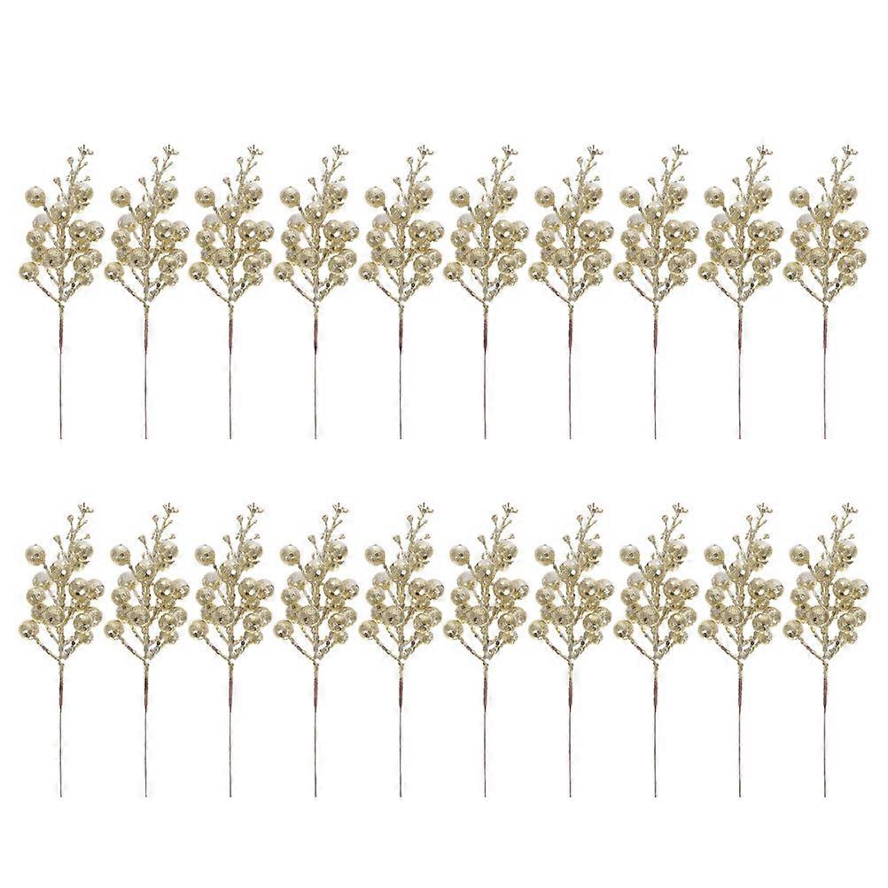 Artificial Berry Stems 60Pcs Christmas Tree Decorations with Realistic Appearance