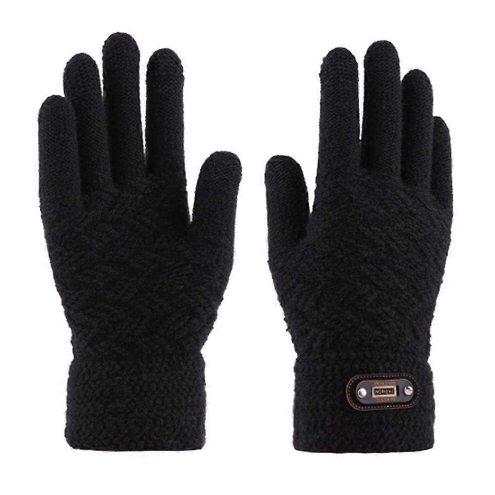 Windproof Gloves Full Finger Gloves for Winter Use 3Pairs