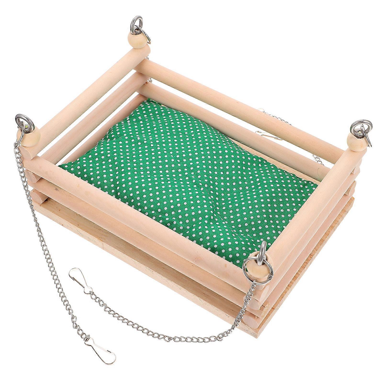 Small Pet Hammock Wooden Pet Sleeping Bed for 2Sets