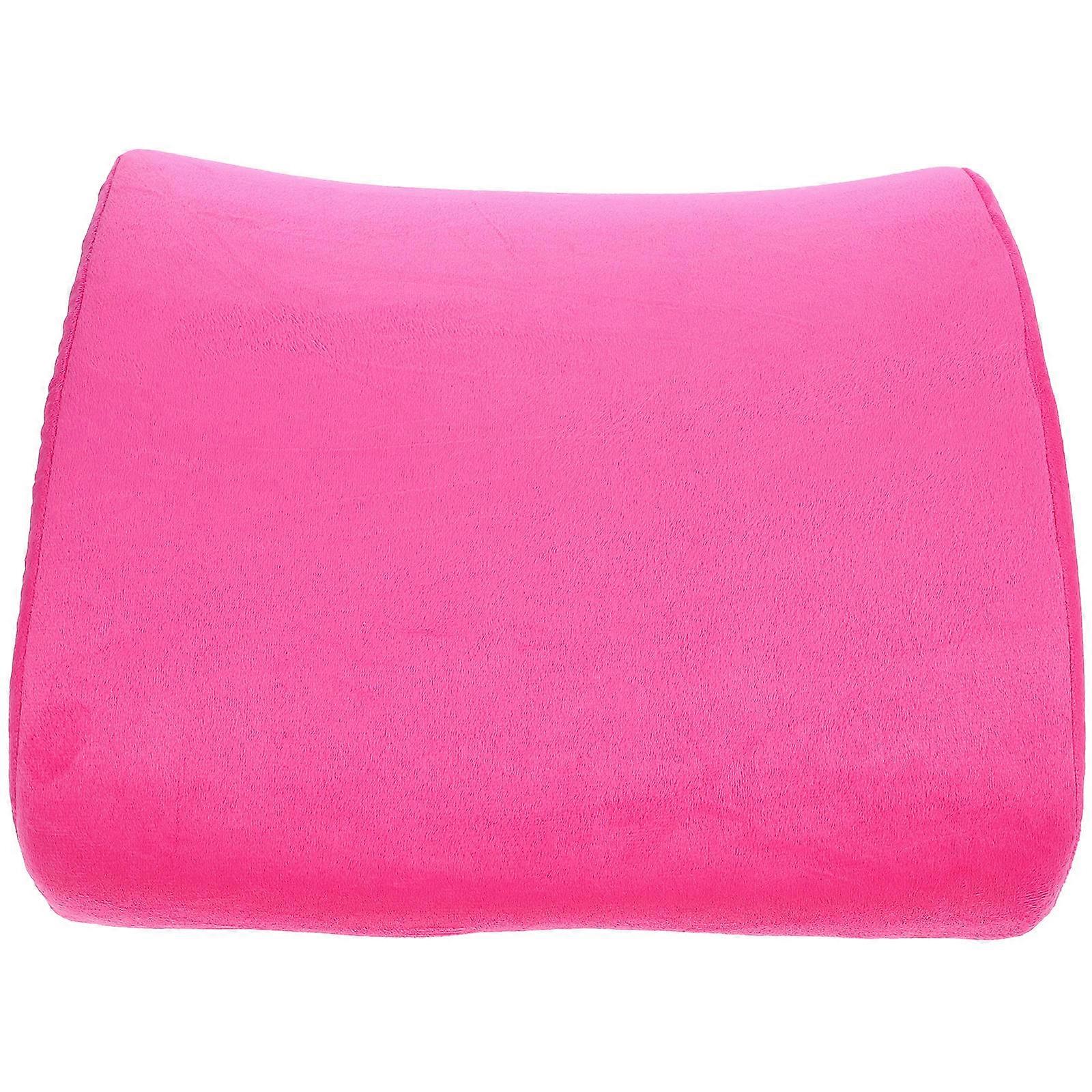 Rest Relief Back Pillow Support Seat Cushion for Home Use 2Pcs Rosy