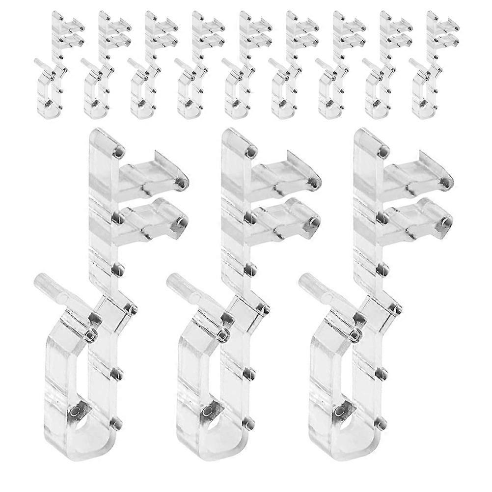 Blind Valance Replacement Clips Transparent for Stable Blind Fixing 24Pcs