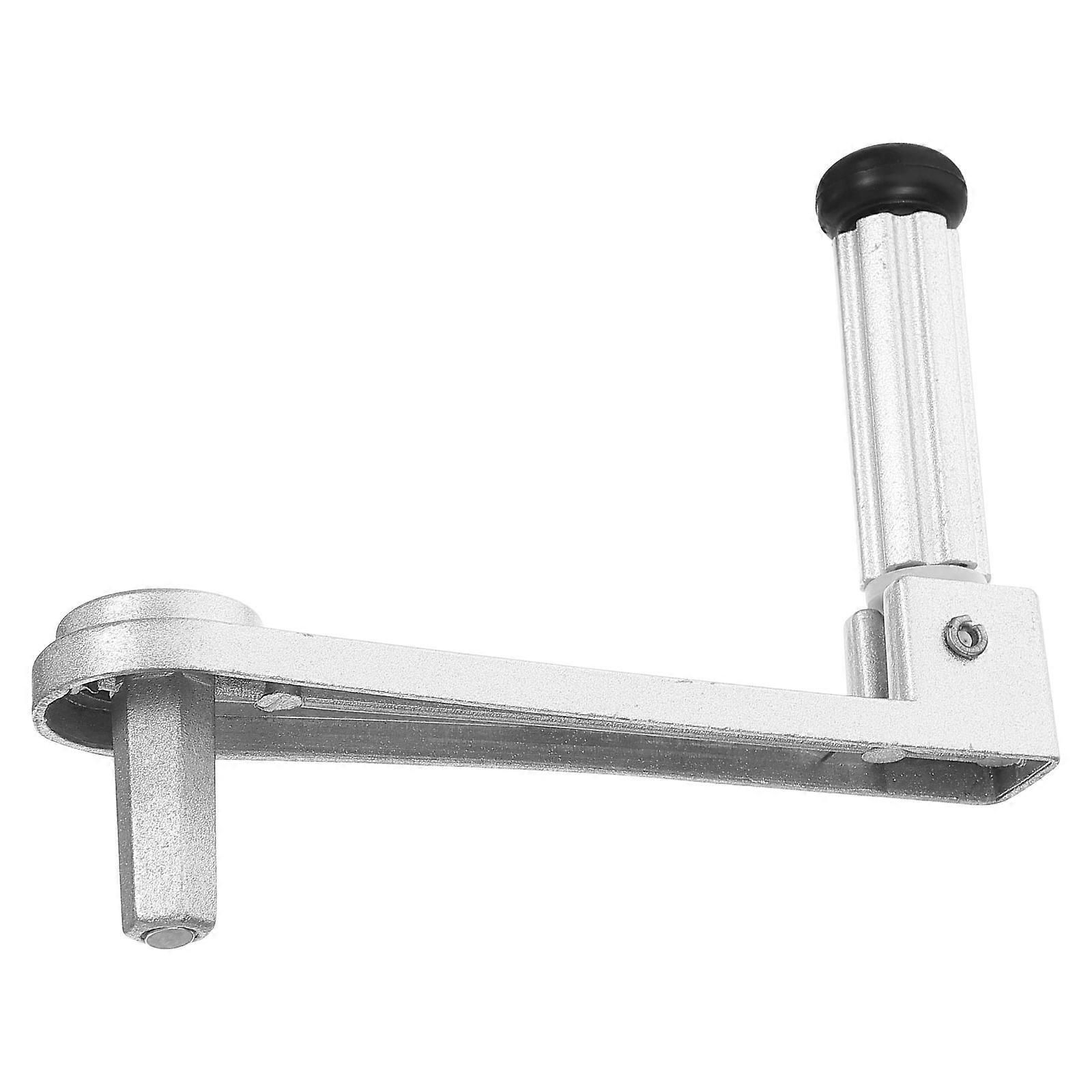 Handheld Crank Laundry Drying Hanger for Clothes Rack 5Pcs Silver Metal