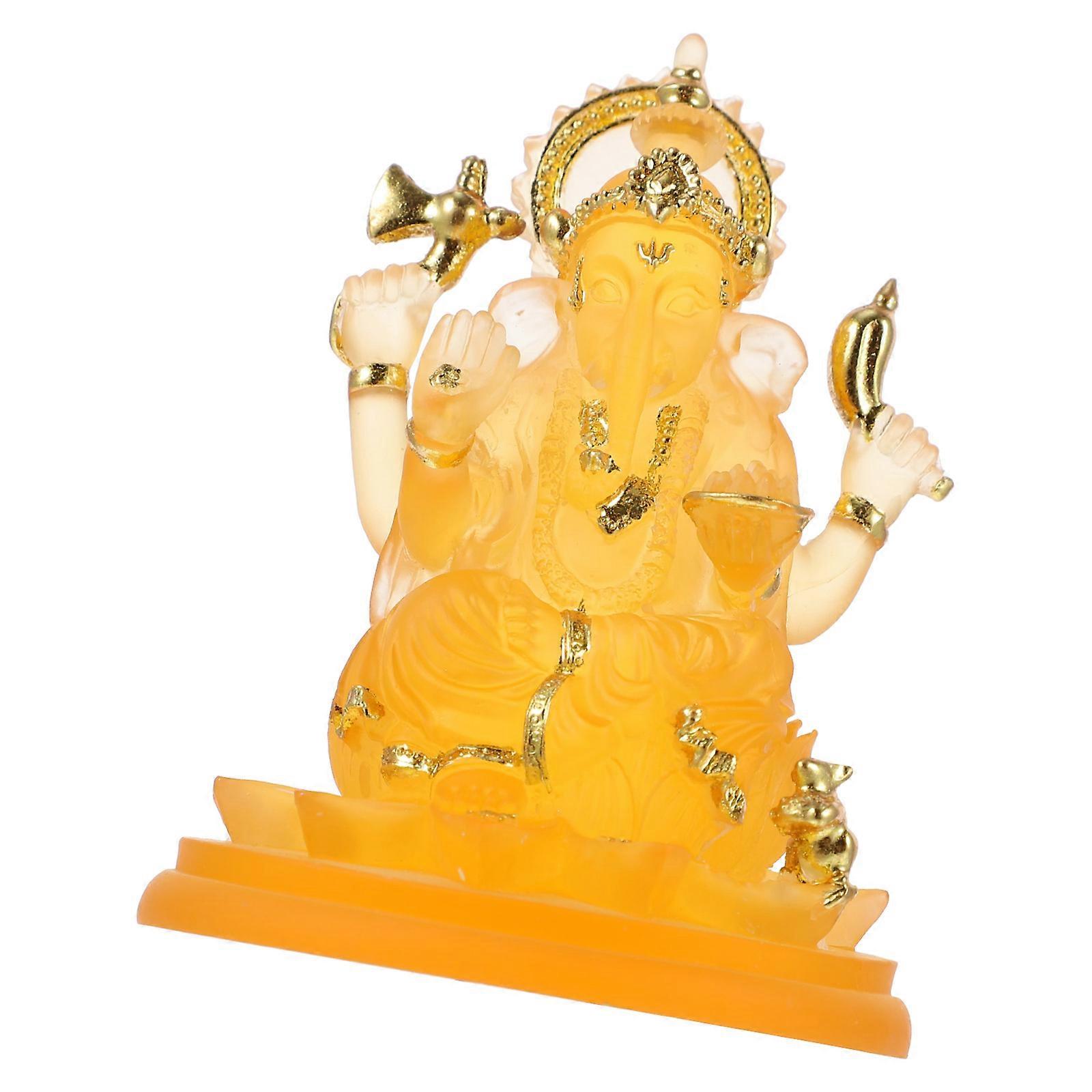 Chic Figurine Elephant Head Statue Decoration Gift Small 1Set