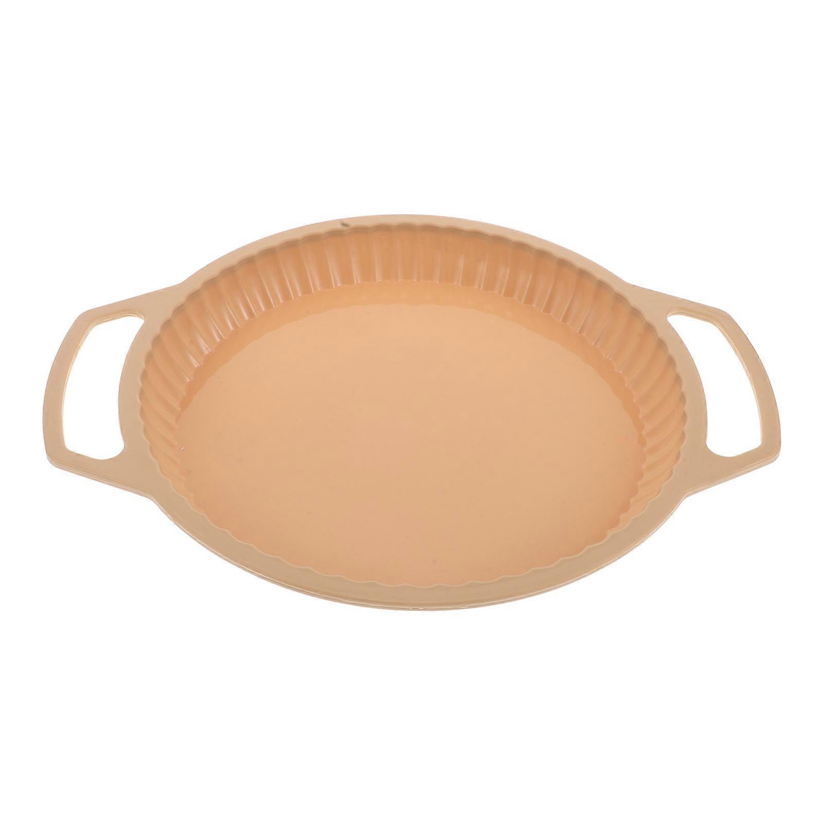 Non-Stick Silicone Round Cake Pan for Baking Set of 3 Pink Moulds