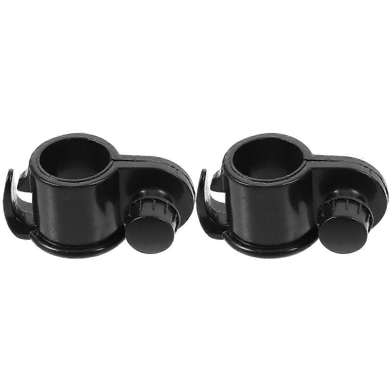 2Pcs Plastic Flagpole Clamp Rings, Outdoor Flag Fixing Hooks and Clips