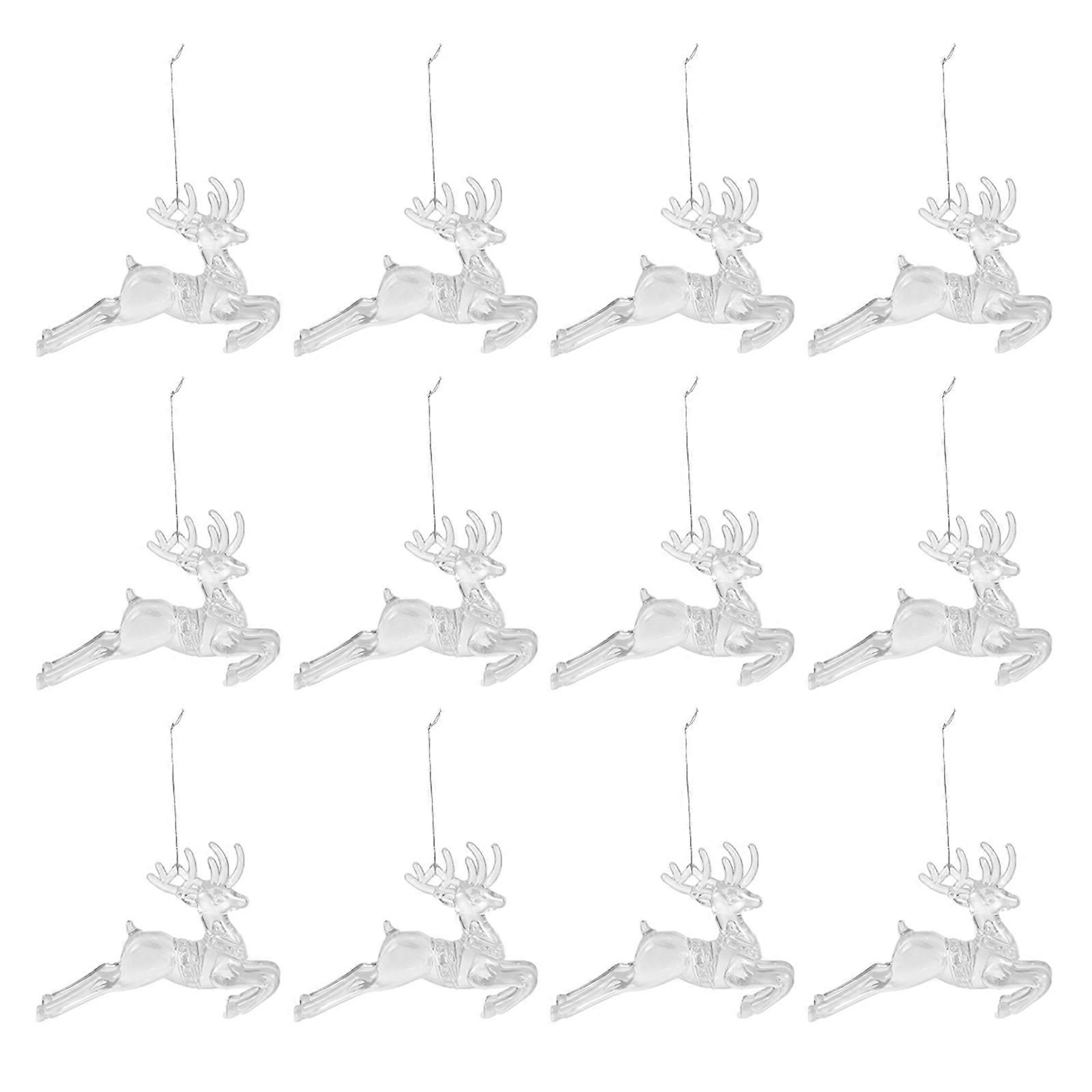 Treetop Decor Christmas Tree Deer for Festive Home Use 24Pcs