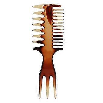 Retro Men's Wide Teeth Resin Comb Anti static Oil Hair Hairdressing Hairstyle Comb 4#