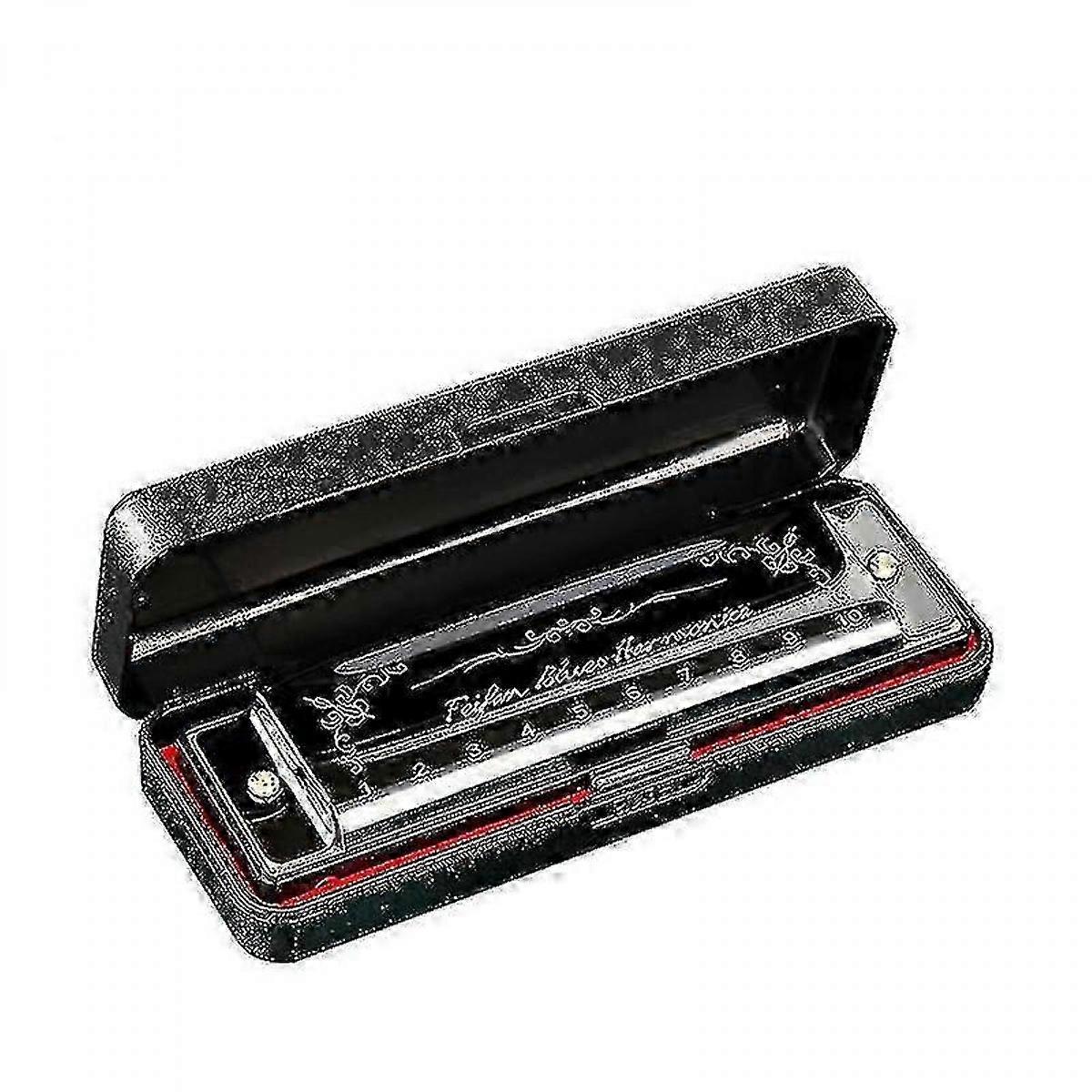 Harmonica for beginners - 10 Hole 20 Tone Blues Deluxe in Key of C