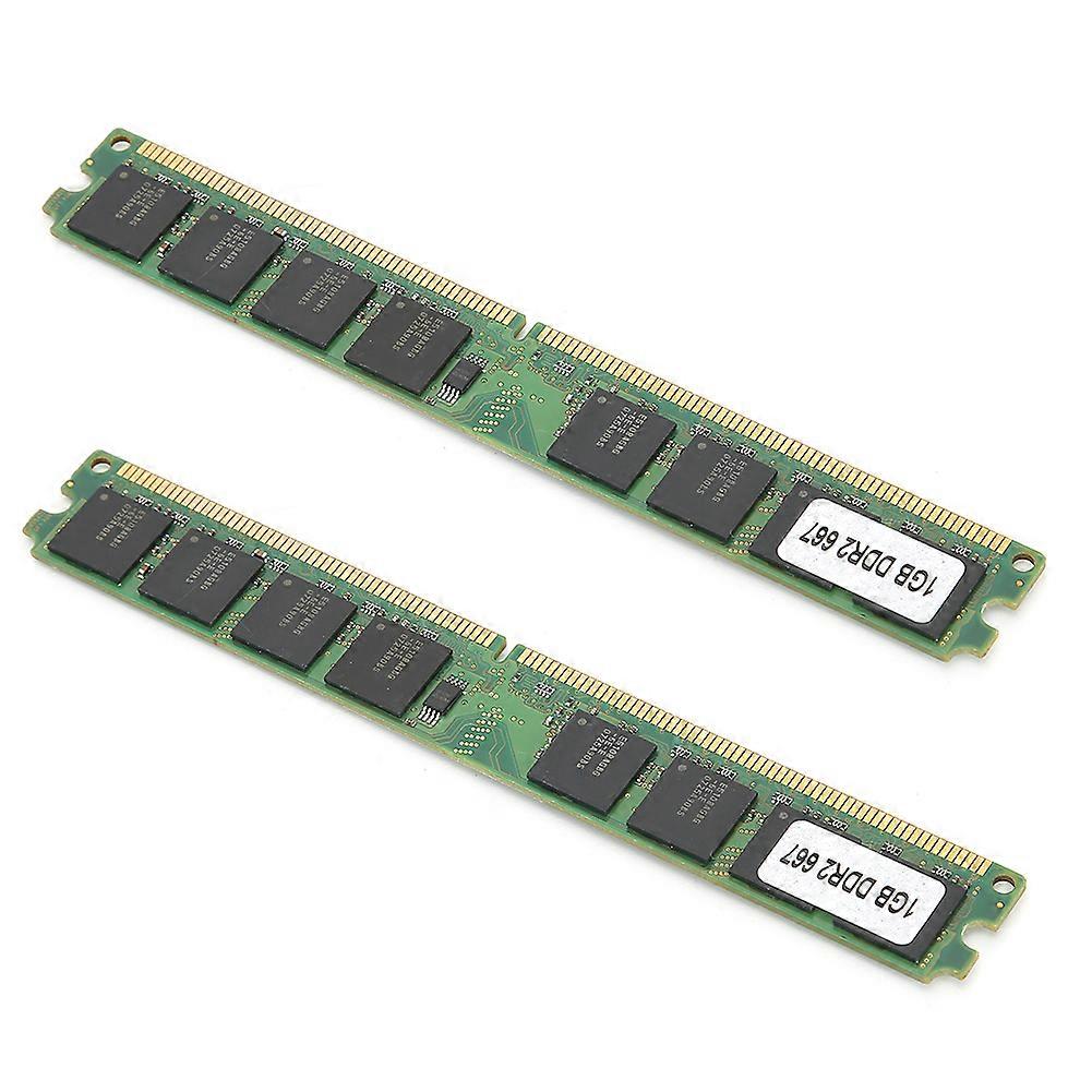 2Pcs DDR2 1GB 667MHz PC2-5300 240Pin Desktop Memory Module