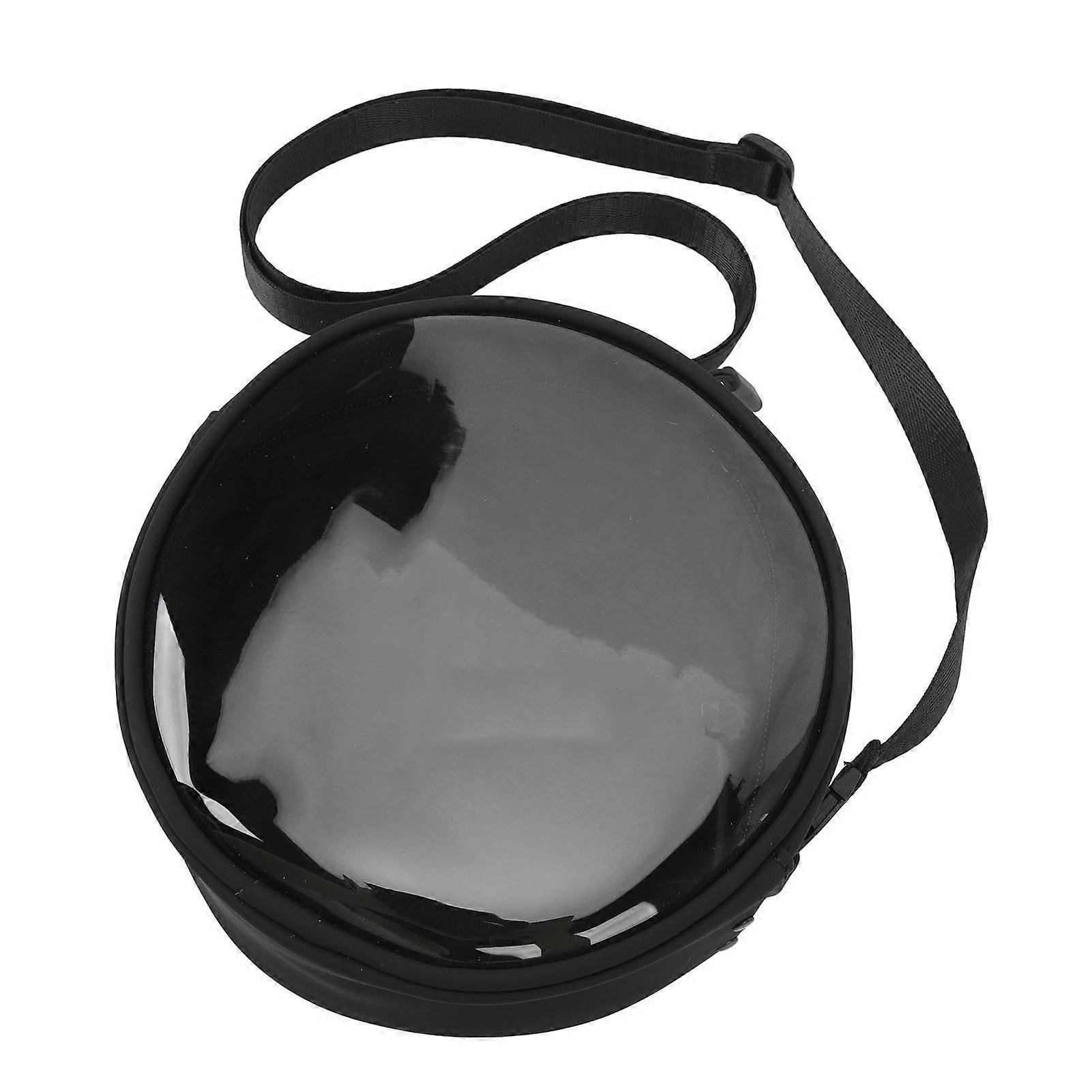 Portable Shoulder Bag for Neo Drone Round Transparent Bag PVC Travel Drone Bag with Adjustable Shoulder Strap Zipper Closure 