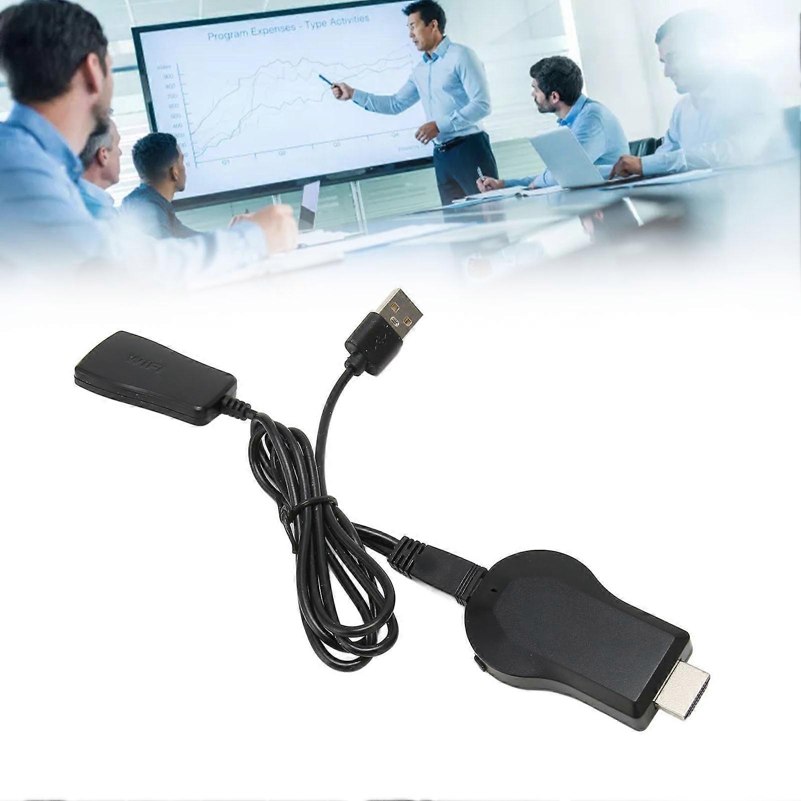 Wireless Display Adapter Dongle WiFi 1080P HD Multimedia Interface Display Adapter Mobile Screen Mirroring Receiver 