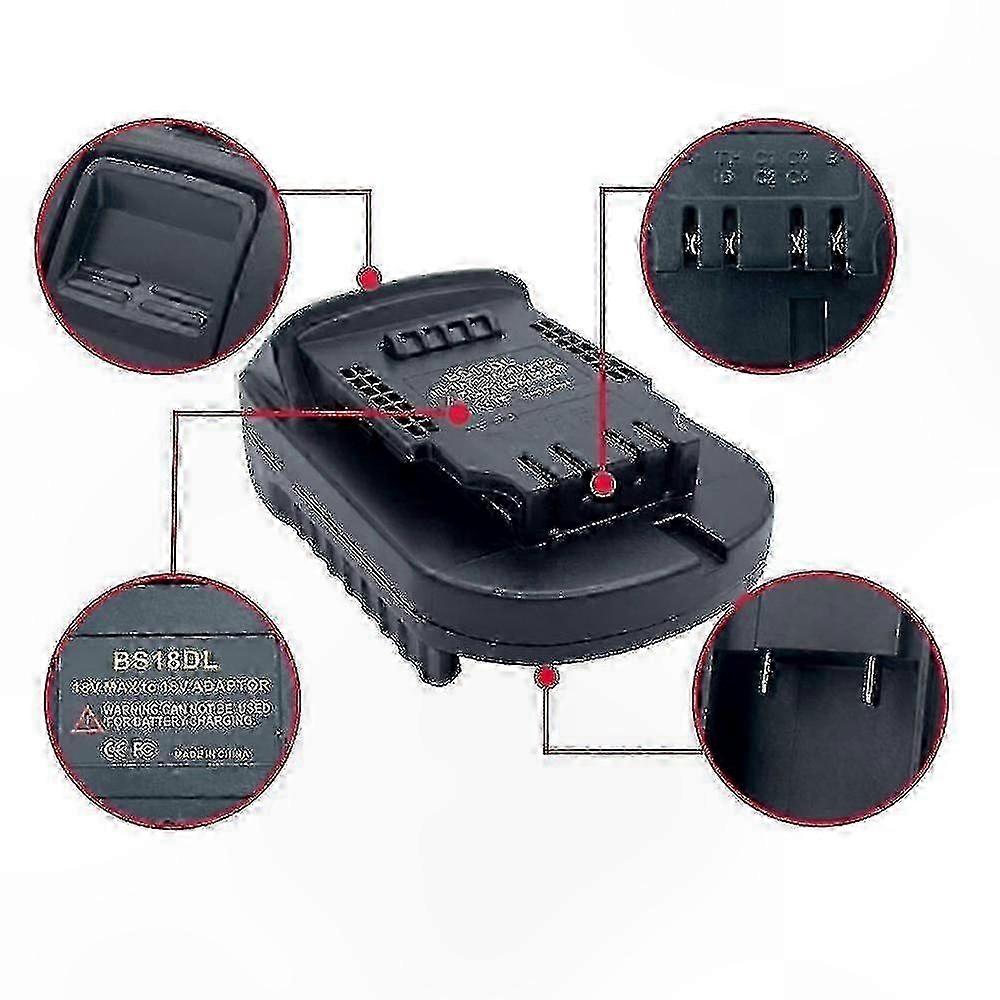 18V to Dewalt 18V/20V Lithium Battery Adapter for Power Tools