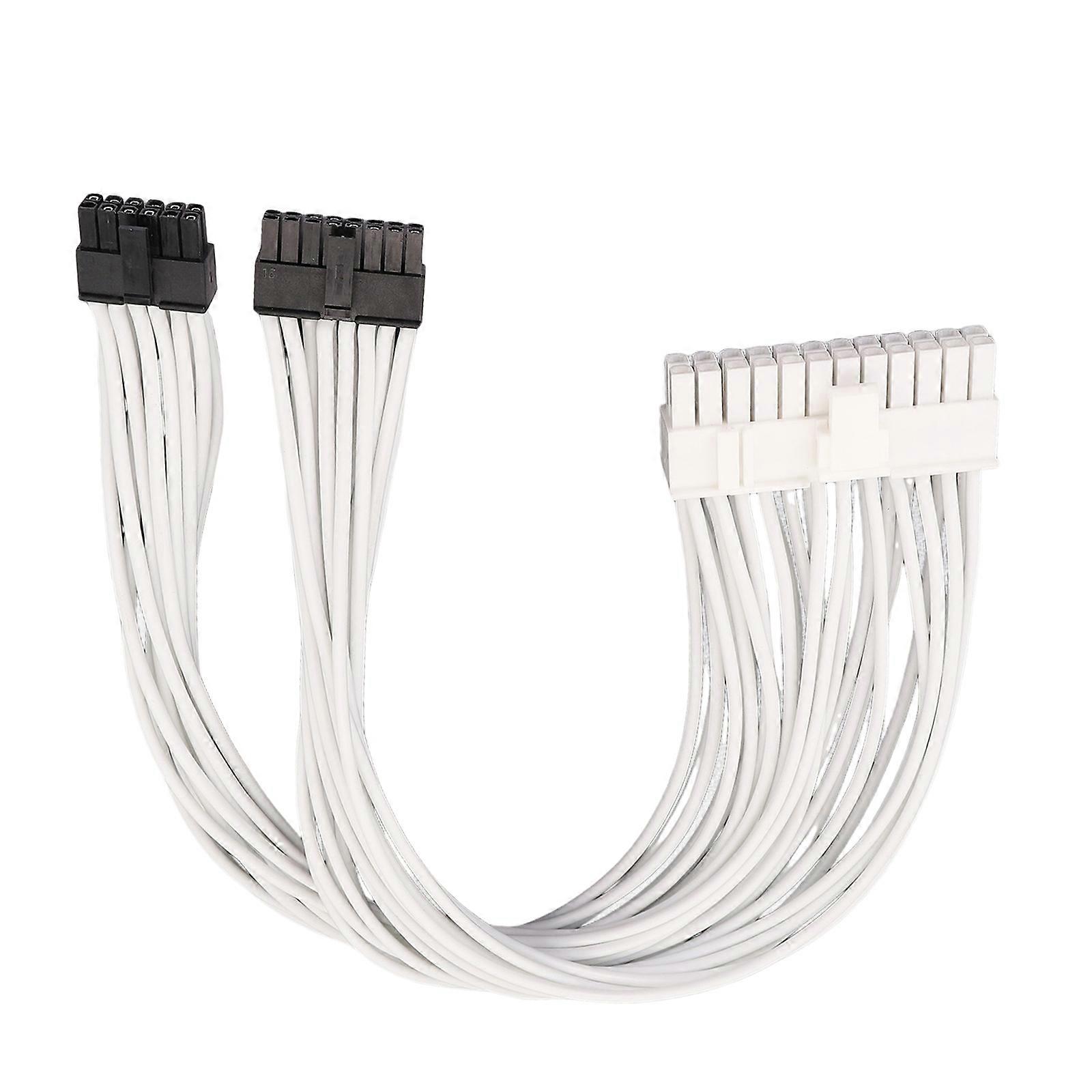 850G 24Pin(16p+12p) Silicone Power Cable With Copper Cores Easy To Route For Efficient Computer Systems Multicolor