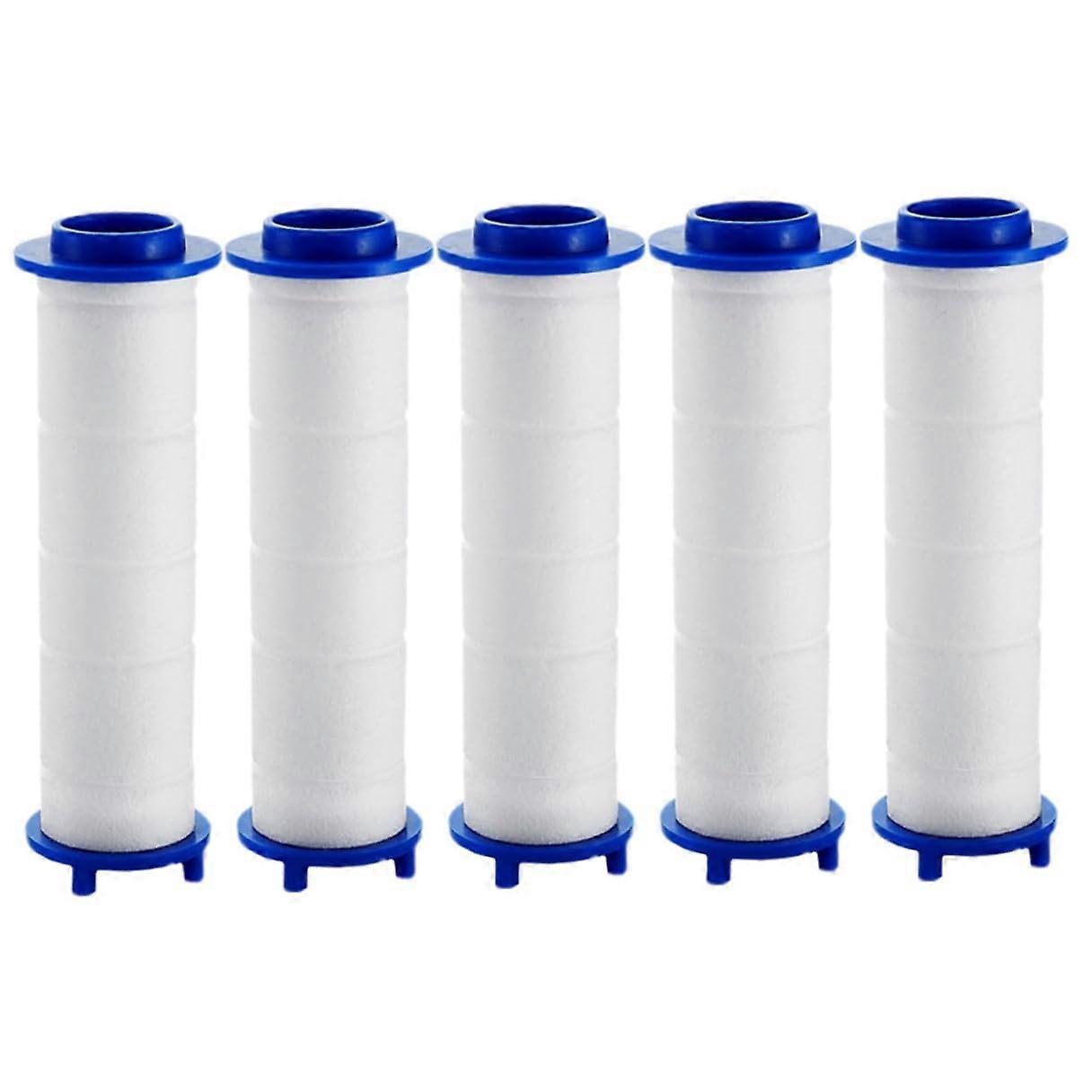 5Pcs Detachable Pressurized Shower Filters Replaceable Filter Cores With PP Cotton Easy To Clean Bath Water Purifier For Hard Water Removal