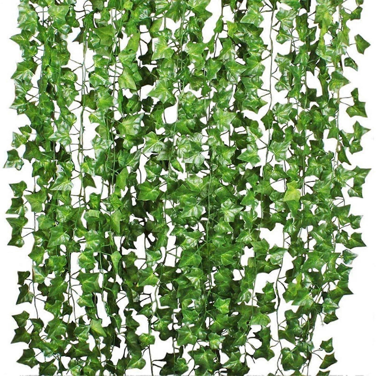 Artificial Ivy Vines UV Resistant 7.2 Ft Handcrafted Tearproof For Bedroom Decor Backdrop