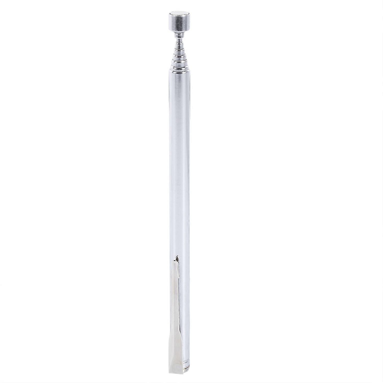 Portable Telescopic Easy Magnetic Pick Up Rod Stick Extending Magnet Handheld Tool Silver