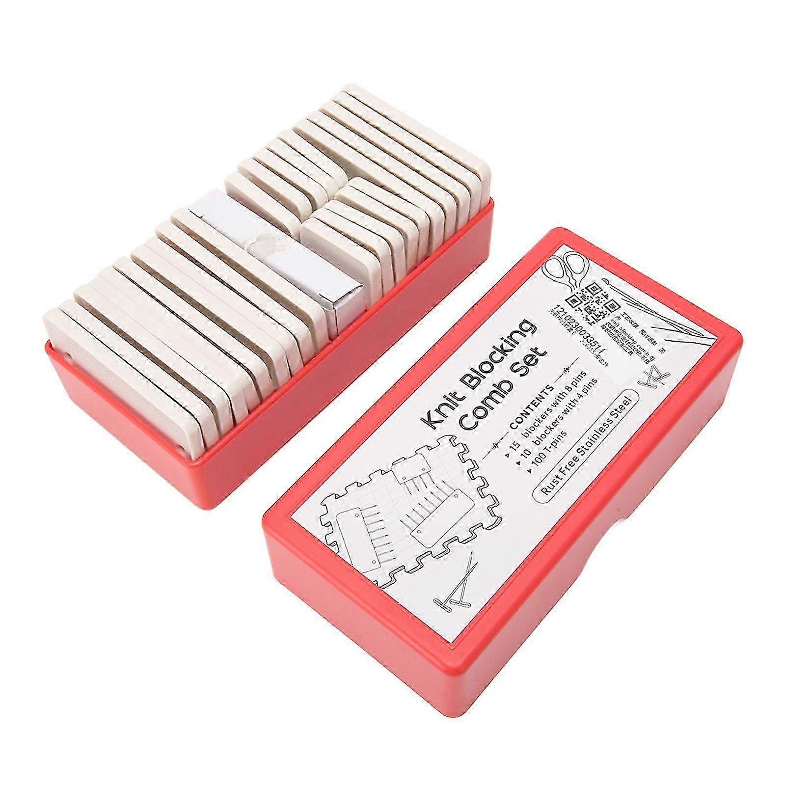 Knit Blocking Comb Set Time Saving Knitting Blocker Pin for Crochet Needlework Projects