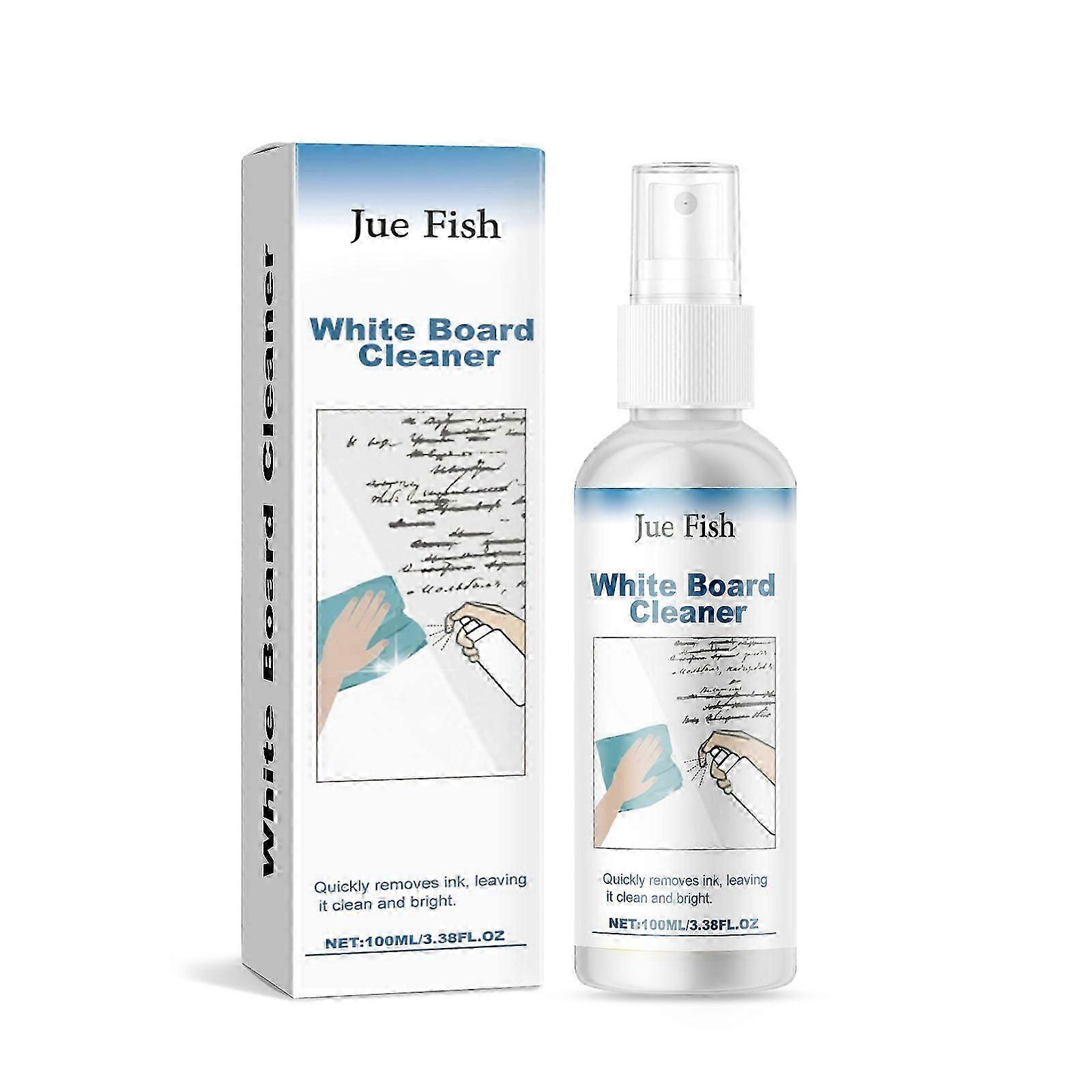 Whiteboard Cleaner - Fast , Gentle Oil-Based Marker Removal for Office , Classroom - 100ml, Long-Lasting, Easy Spray , Wipe, Safe on All Surfaces