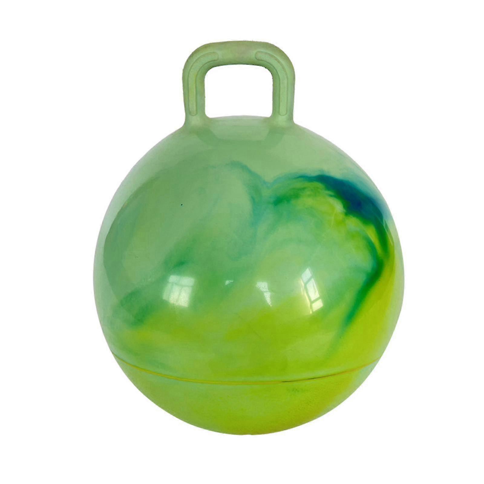 Jumping Ball with Handle for Boys Girls Exercise Ball Inflatable Bouncy Ball Blue