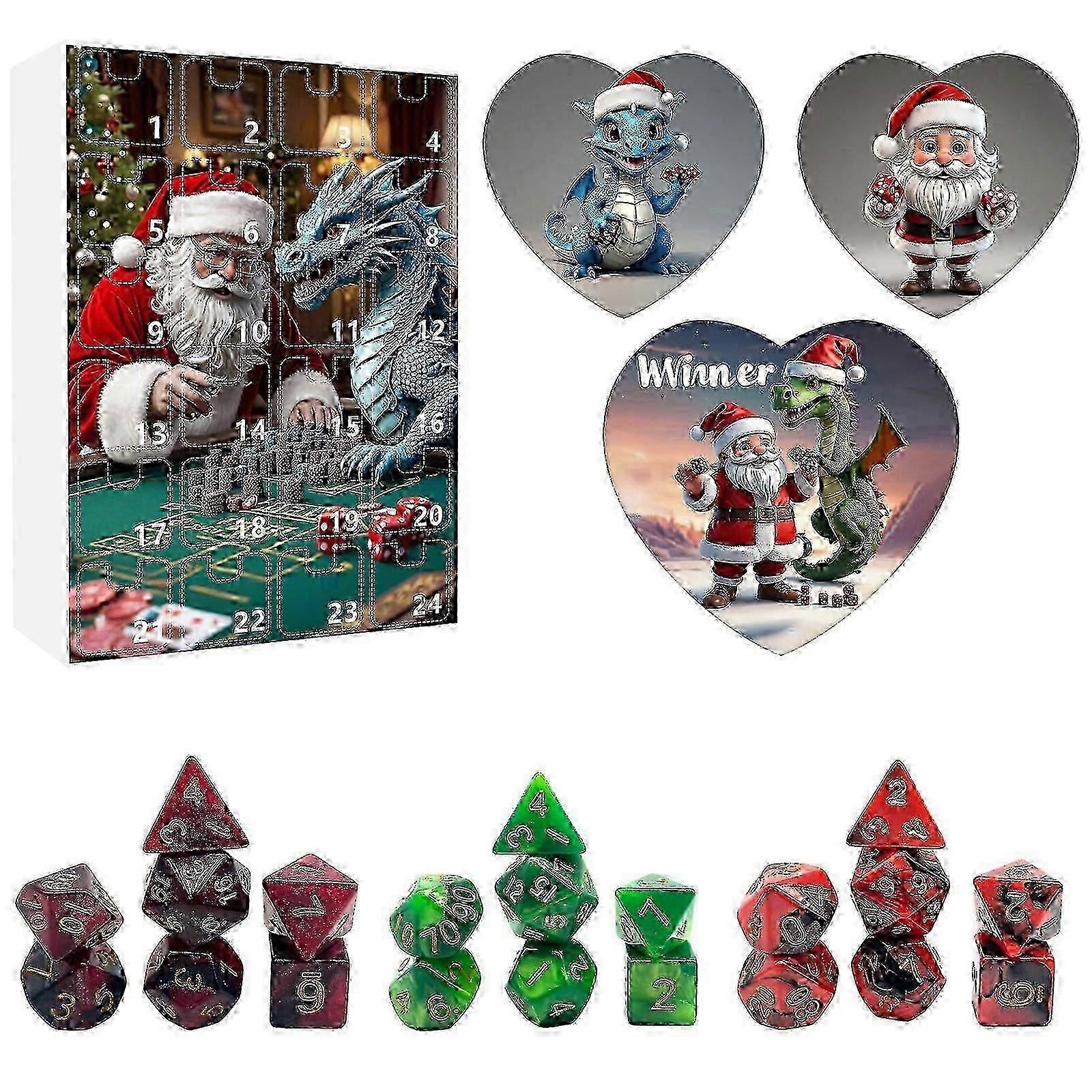 Christmas blind box Christmas advent countdown blind box fun dice ornaments Christmas calendar blind box