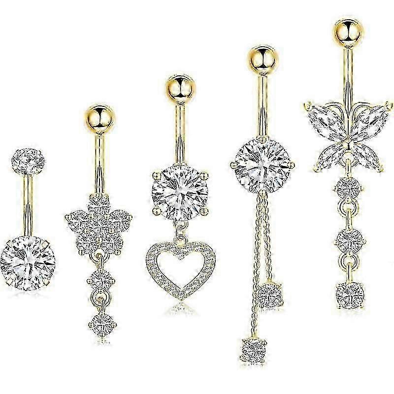 Belly Button Ring Dangle Navel Belly Piercing Jewelry