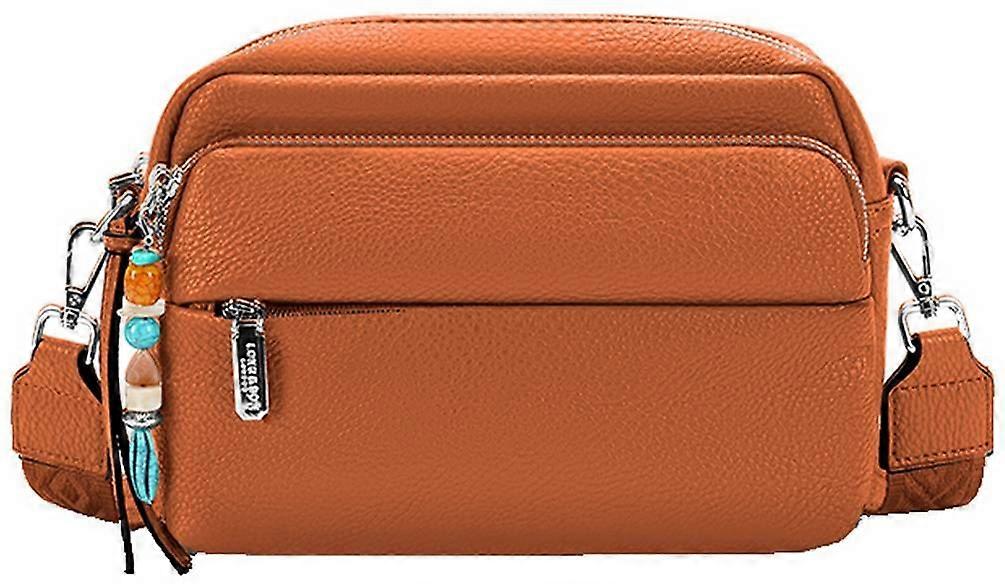 Long and Son Camera Crossbody Bag - Brown